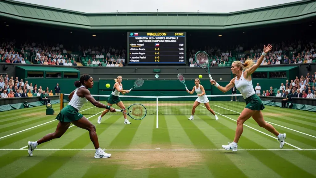 Wimbledon feminino chega às semifinais sem nenhuma ex-campeã em disputa